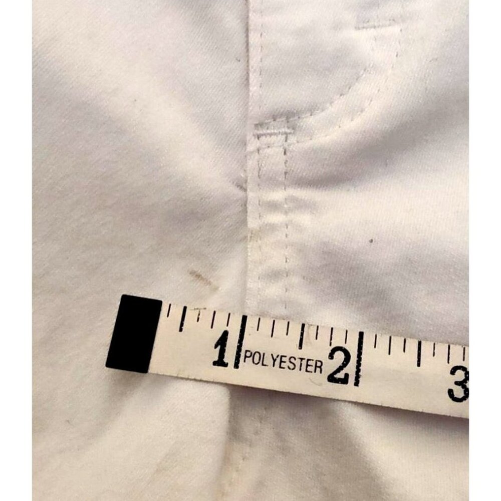 Merona Women's White Capri Pants Size 22W Stretch Cotton-Spandex Blend-Sm Stain - Picture 11 of 11